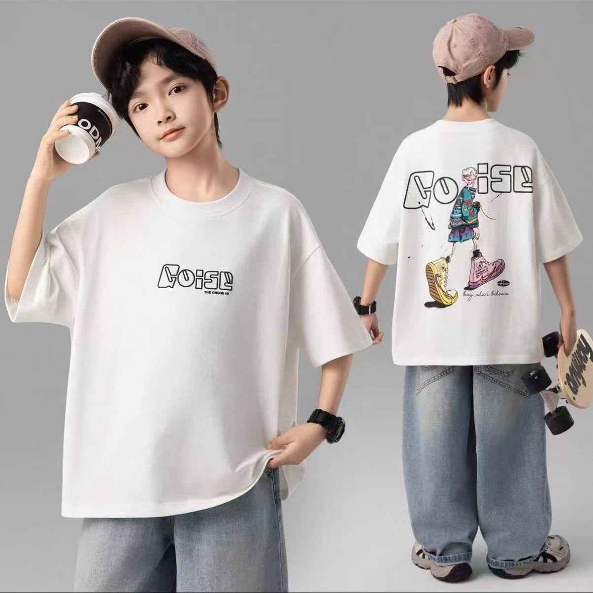 Kids' Boys  T-Shirt, Children's Short Sleeve Top