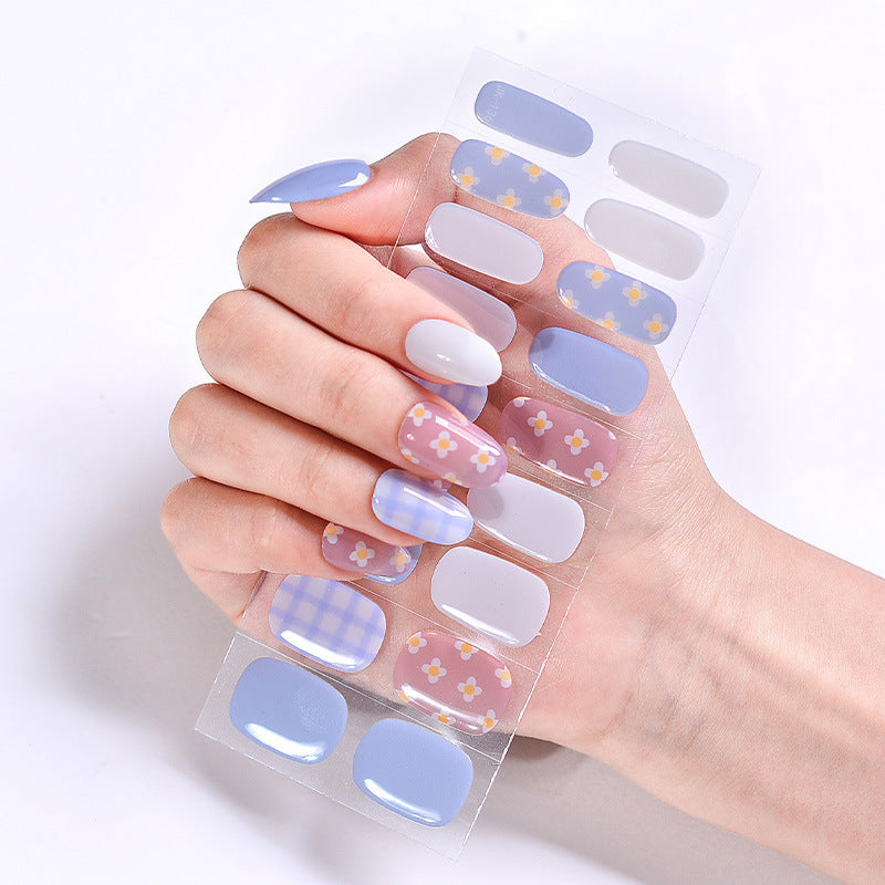 UV Phototherapy Semi-curing Gel Semi-baked Nail Sticker