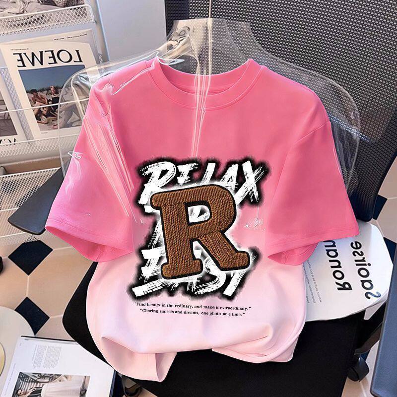 Casual Gradient Color Breathable Short Sleeve T-Shirt for Kids