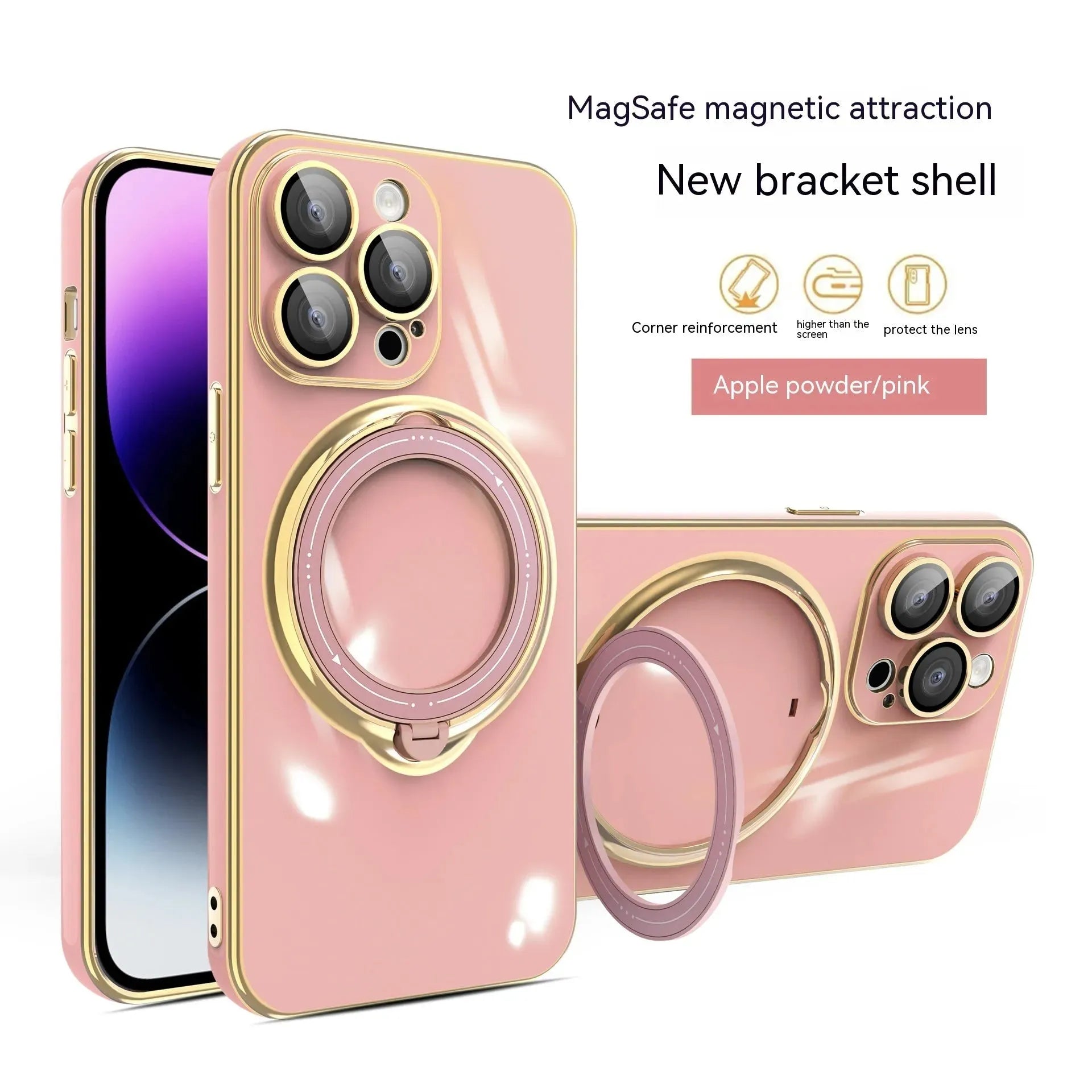 Electroplated Magnetic Suction Phone Case - Bella Enchanté