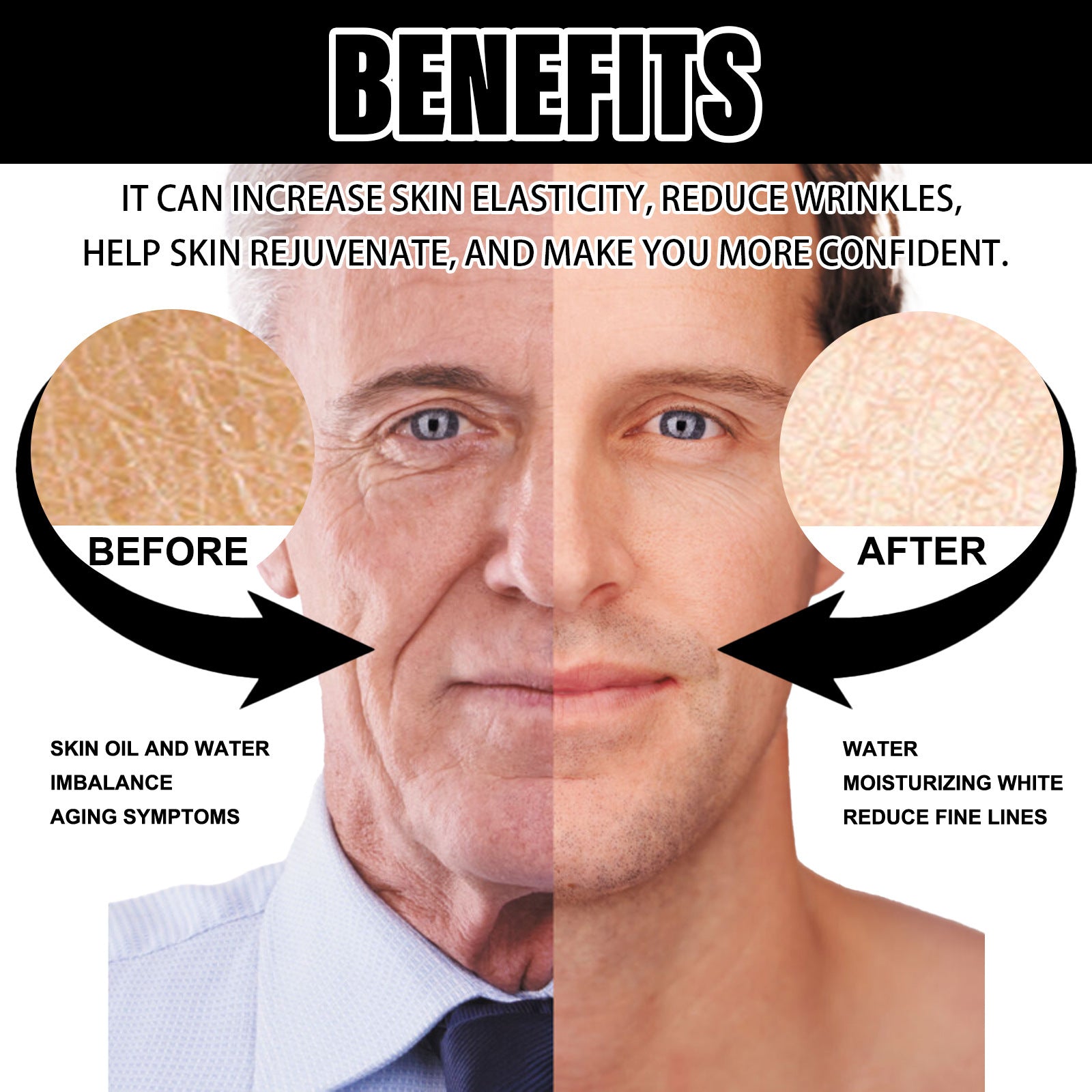 Men's Collagen Egg White Icing Fading Wrinkle Hydrating Cream