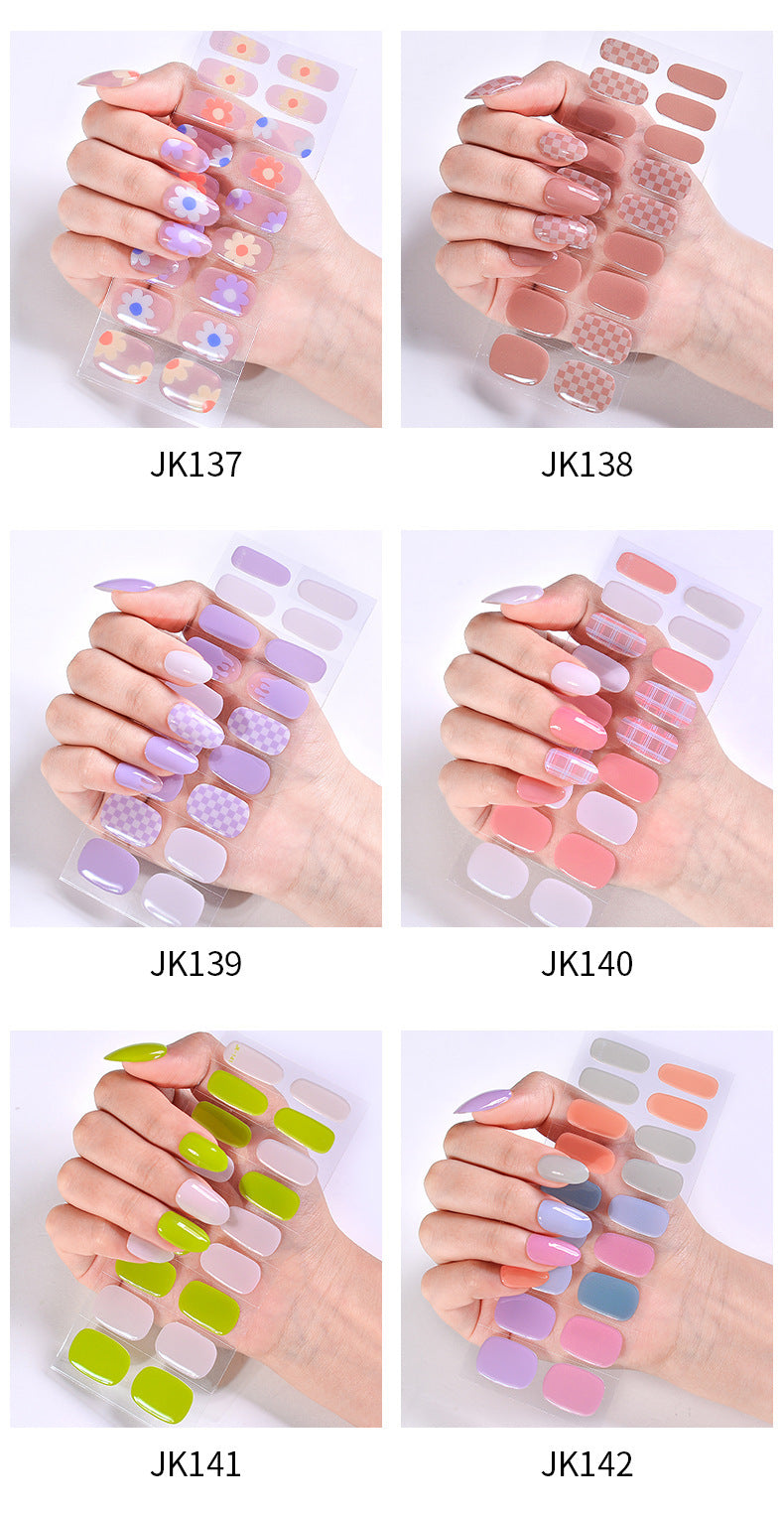 UV Phototherapy Semi-curing Gel Semi-baked Nail Sticker