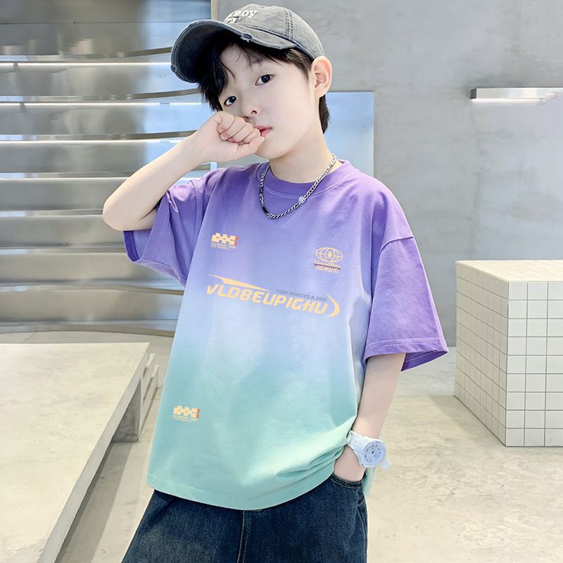 Boy's  Tie-Dye Heavyweight Short Sleeve T-Shirt