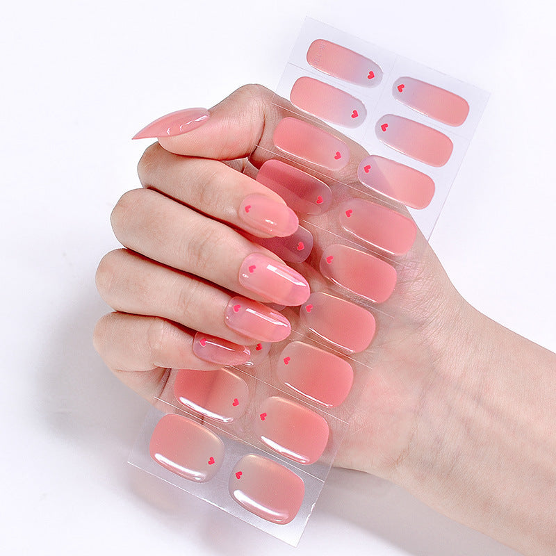 UV Phototherapy Semi-curing Gel Semi-baked Nail Sticker