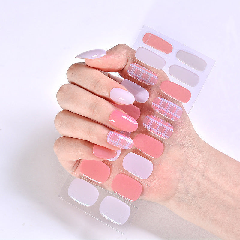 UV Phototherapy Semi-curing Gel Semi-baked Nail Sticker