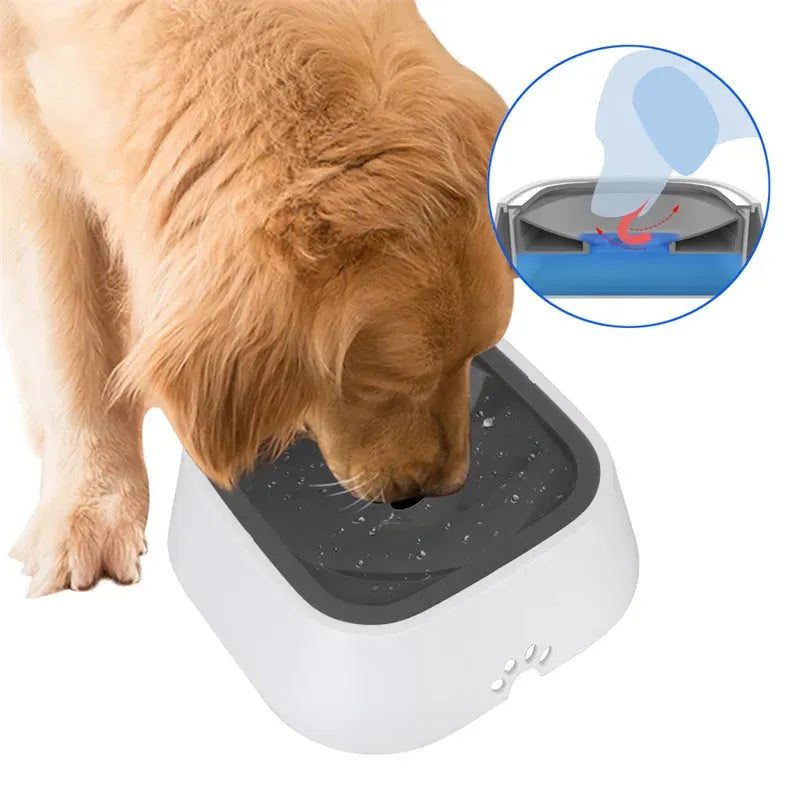 1.5L Cat Dog Water Bowl Carried Floating Bowl Anti-Overflow Slow Water Feeder Dispenser Pet Fountain ABS&PP Dog Supplies - Bellarte Enchanté 1.5L Cat Dog Water Bowl Carried Floating Bowl Anti-Overflow Slow Water Feeder Dispenser Pet Fountain ABS&PP Dog Supplies
