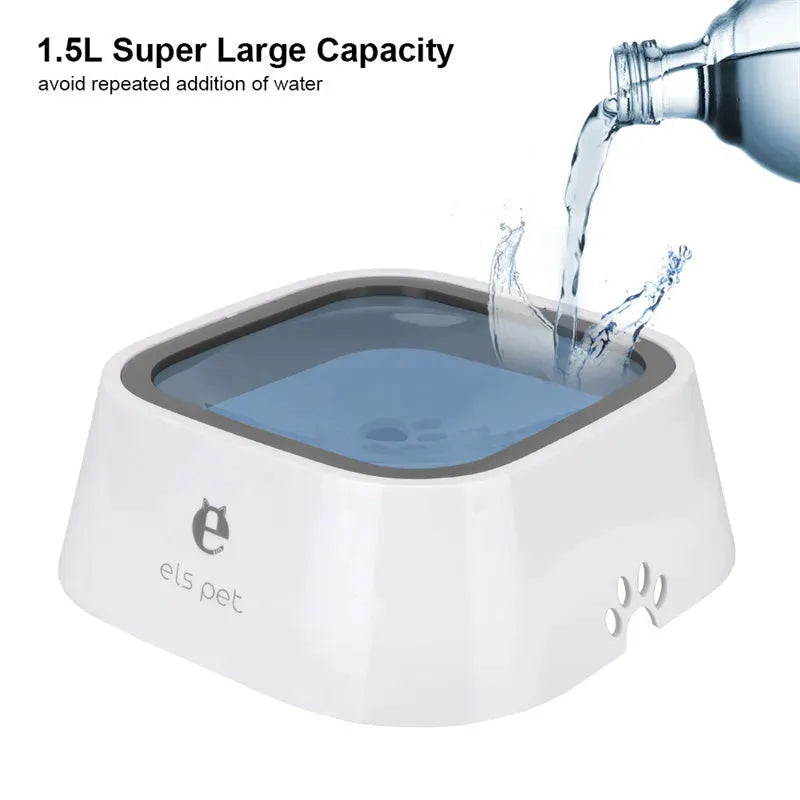 1.5L Cat Dog Water Bowl Carried Floating Bowl Anti-Overflow Slow Water Feeder Dispenser Pet Fountain ABS&PP Dog Supplies - Bellarte Enchanté 1.5L Cat Dog Water Bowl Carried Floating Bowl Anti-Overflow Slow Water Feeder Dispenser Pet Fountain ABS&PP Dog Supplies