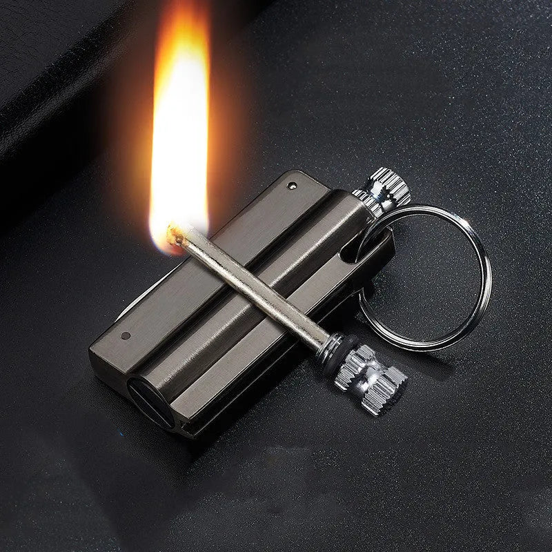 10000 Times Match With Knife Outdoor Waterproof Multi-functional Key Ring Lighter - Bellarte Enchanté 10000 Times Match With Knife Outdoor Waterproof Multi-functional Key Ring Lighter