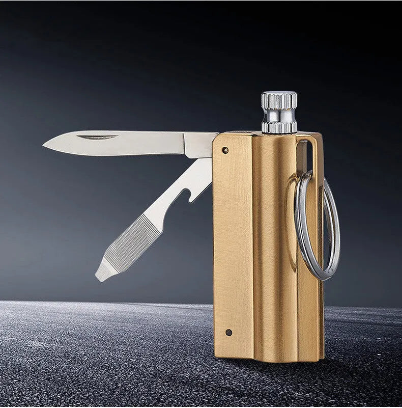 10000 Times Match With Knife Outdoor Waterproof Multi-functional Key Ring Lighter - Bellarte Enchanté 10000 Times Match With Knife Outdoor Waterproof Multi-functional Key Ring Lighter