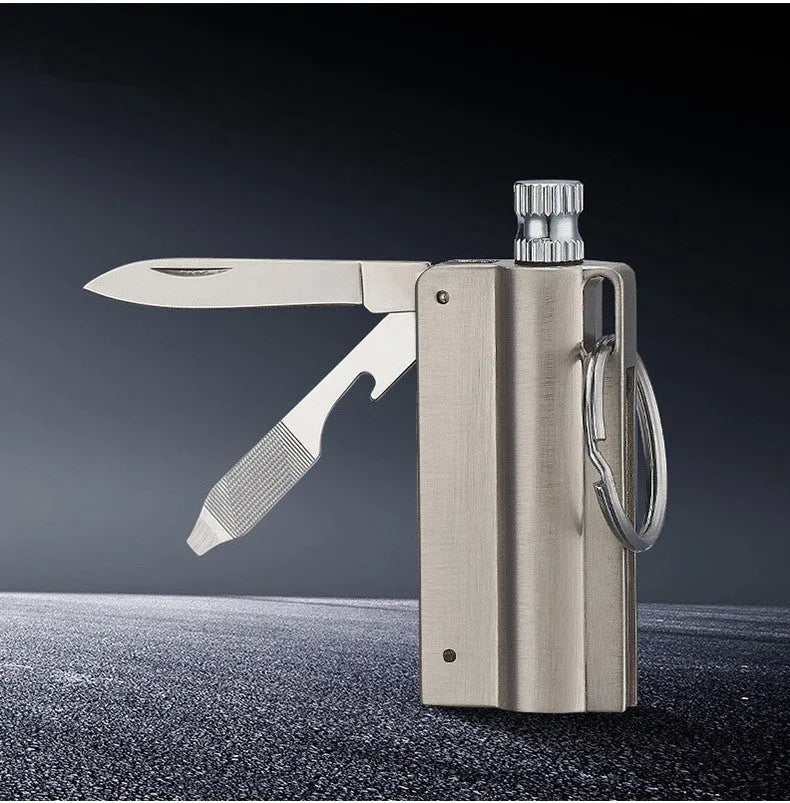10000 Times Match With Knife Outdoor Waterproof Multi-functional Key Ring Lighter - Bellarte Enchanté 10000 Times Match With Knife Outdoor Waterproof Multi-functional Key Ring Lighter