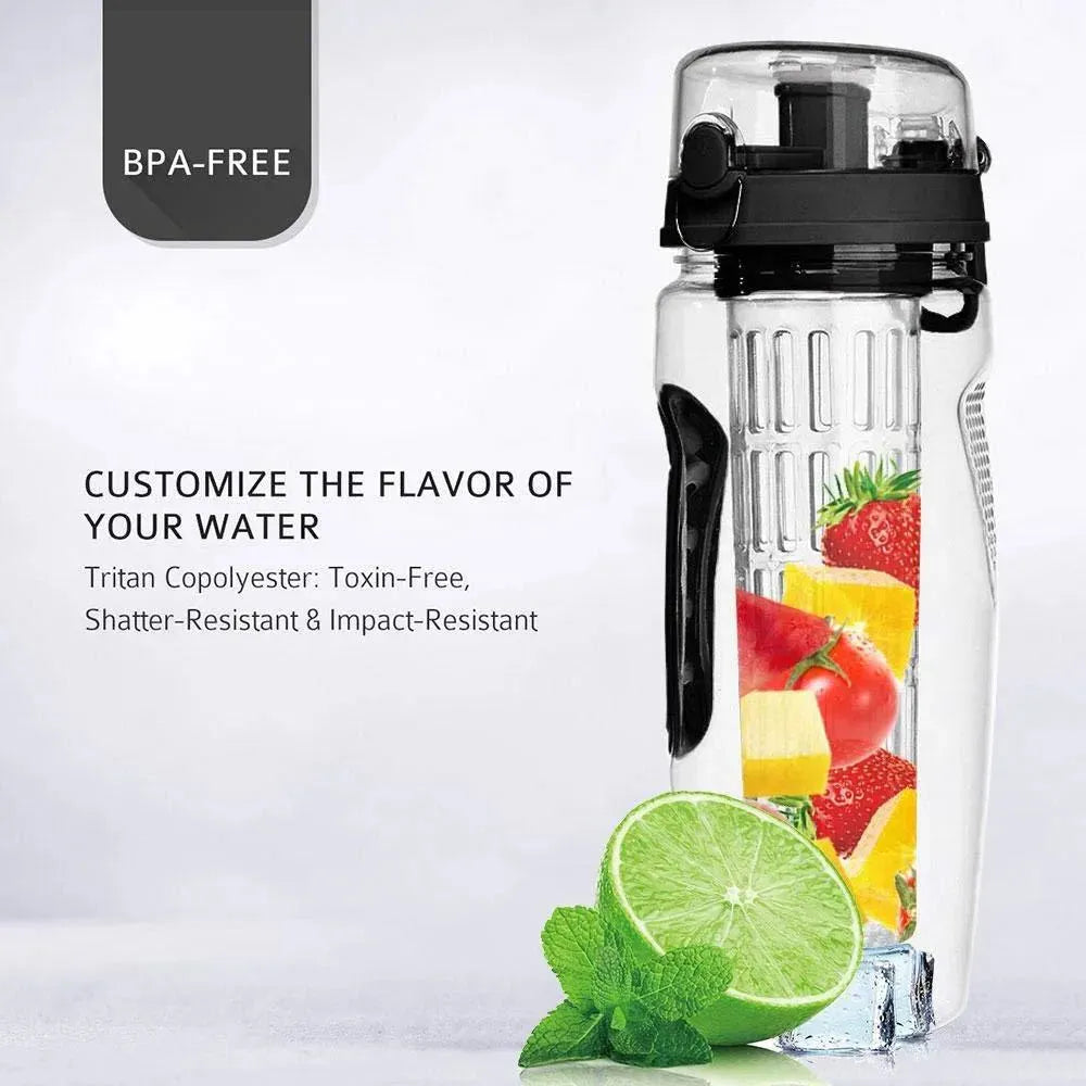 1000ml Water Fruit Bottle BPA Free Plastic Sport Fruit Infuser Water Bottles With Infuser Juice Shaker Drink Bottle Of Water - Bellarte Enchanté 1000ml Water Fruit Bottle BPA Free Plastic Sport Fruit Infuser Water Bottles With Infuser Juice Shaker Drink Bottle Of Water