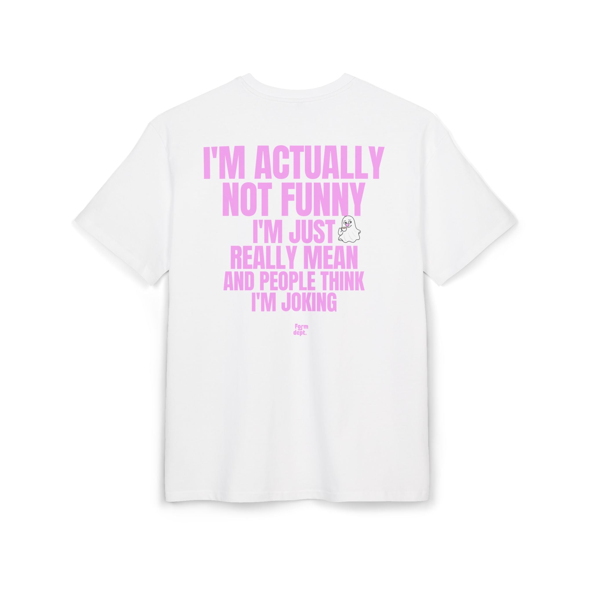 Unisex I'm Actually Not Funny Sarcastic Quote Funny T-Shirt Oversized