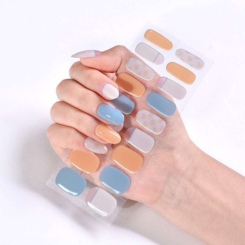 UV Phototherapy Semi-curing Gel Semi-baked Nail Sticker