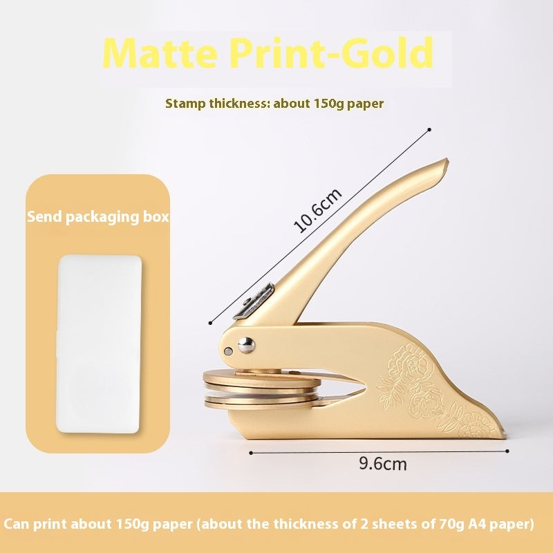 Advertising Embossed Stainless Steel Engraved Seal