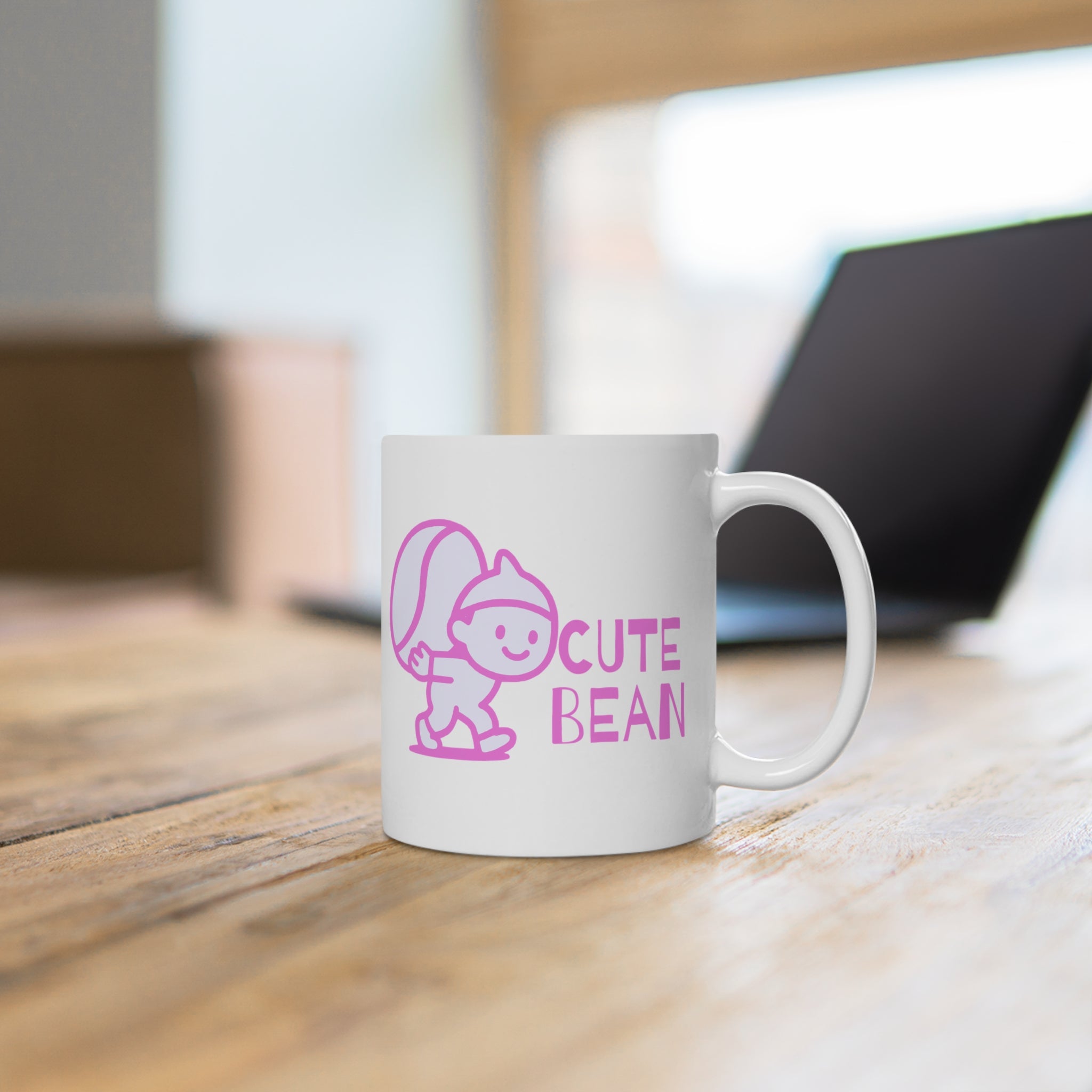 Cute Bean Cartoon Ceramic Mug