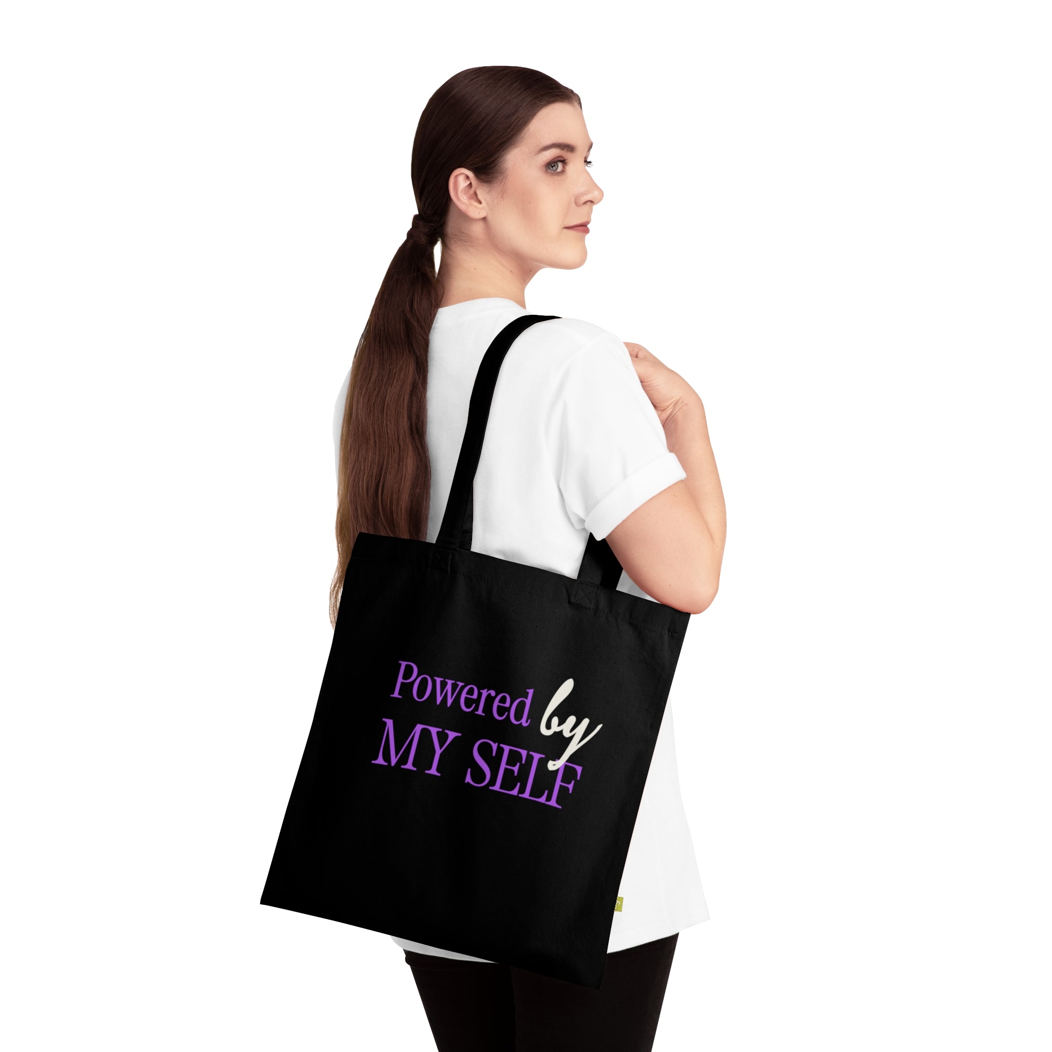 Powered by My Self Organic Cotton Tote Bag