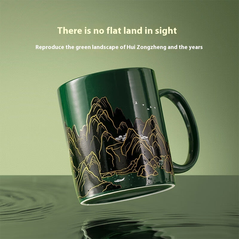 Palace Museum's Cultural And Creative Products Thousand-li Landscape Temperature Sensitive Cup Color Changing Mug