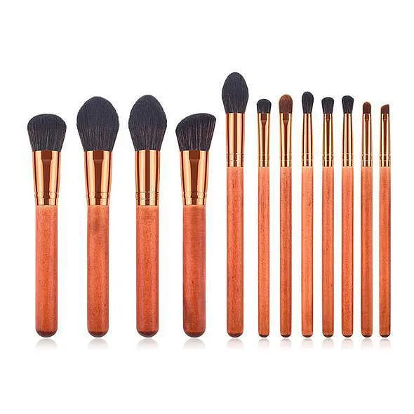 12 Pcs Makeup Brushes Set Handmade - Bellarte Enchanté 12 Pcs Makeup Brushes Set Handmade