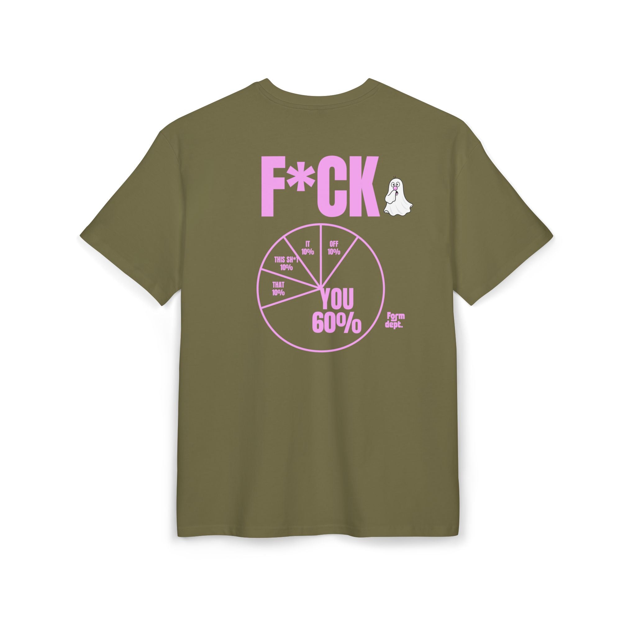Unisex F*CK You 60% Funny T-Shirt Oversized