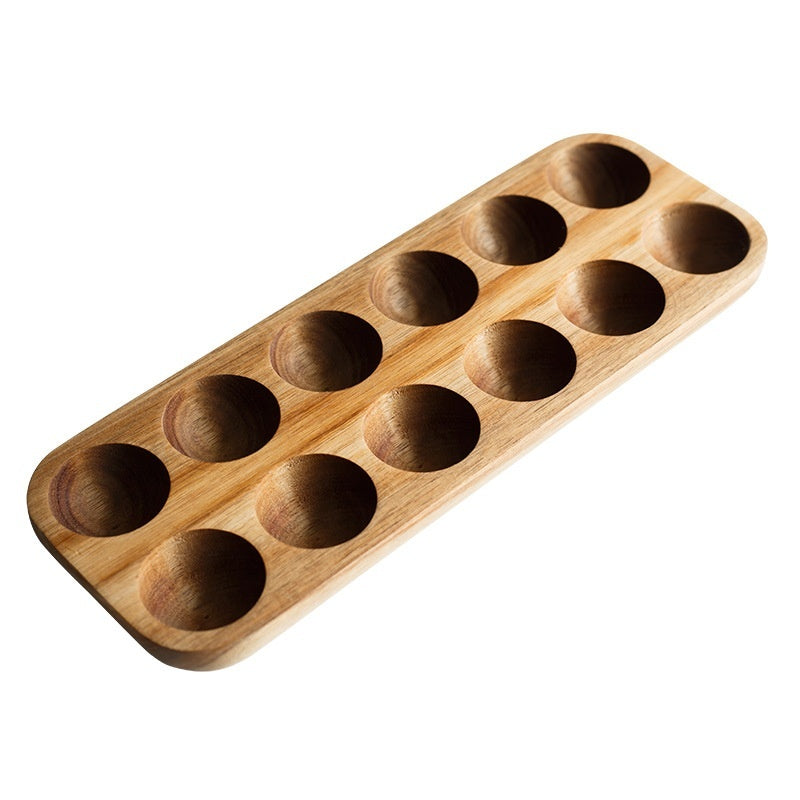 Commercial Desktop Wooden Fender Bracket Shatterproof Egg Tray