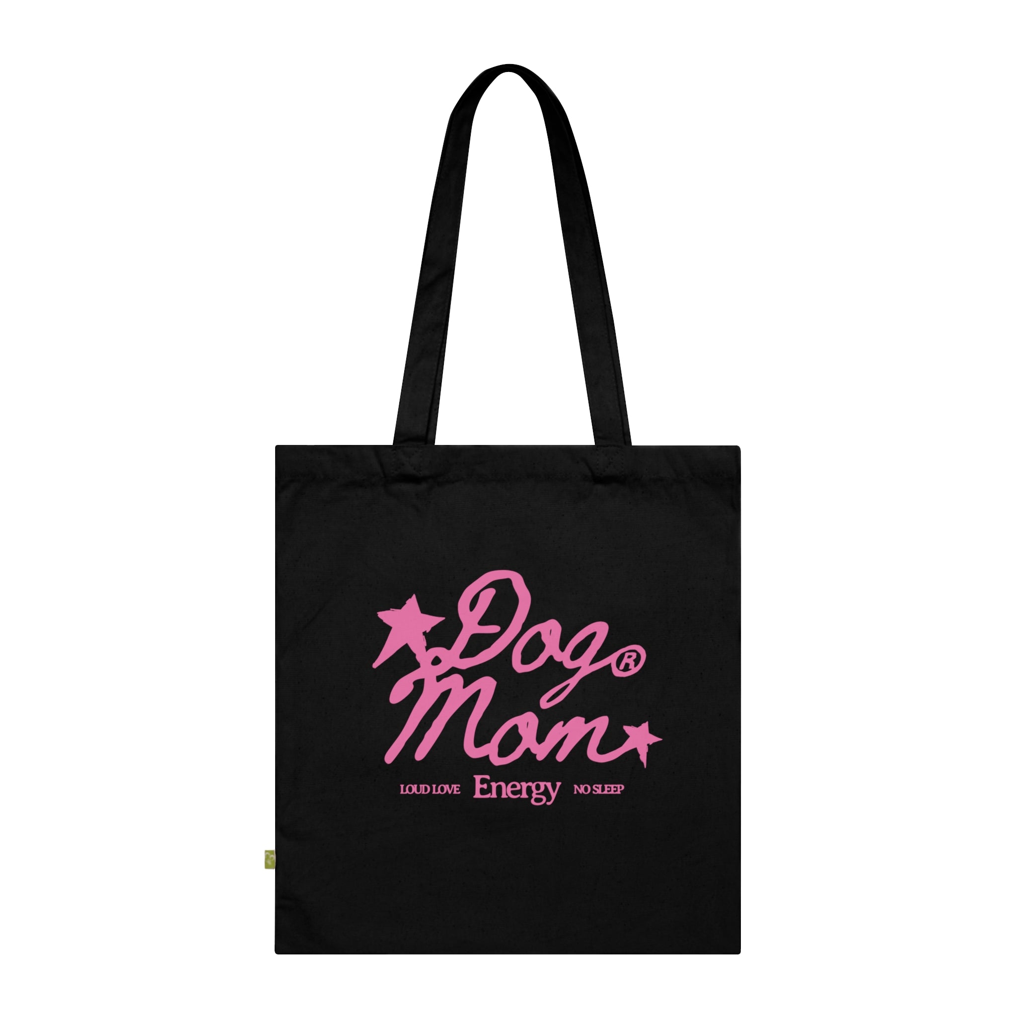 Dog Mom Organic Cotton Tote Bag – Pink Dog Lover Gift