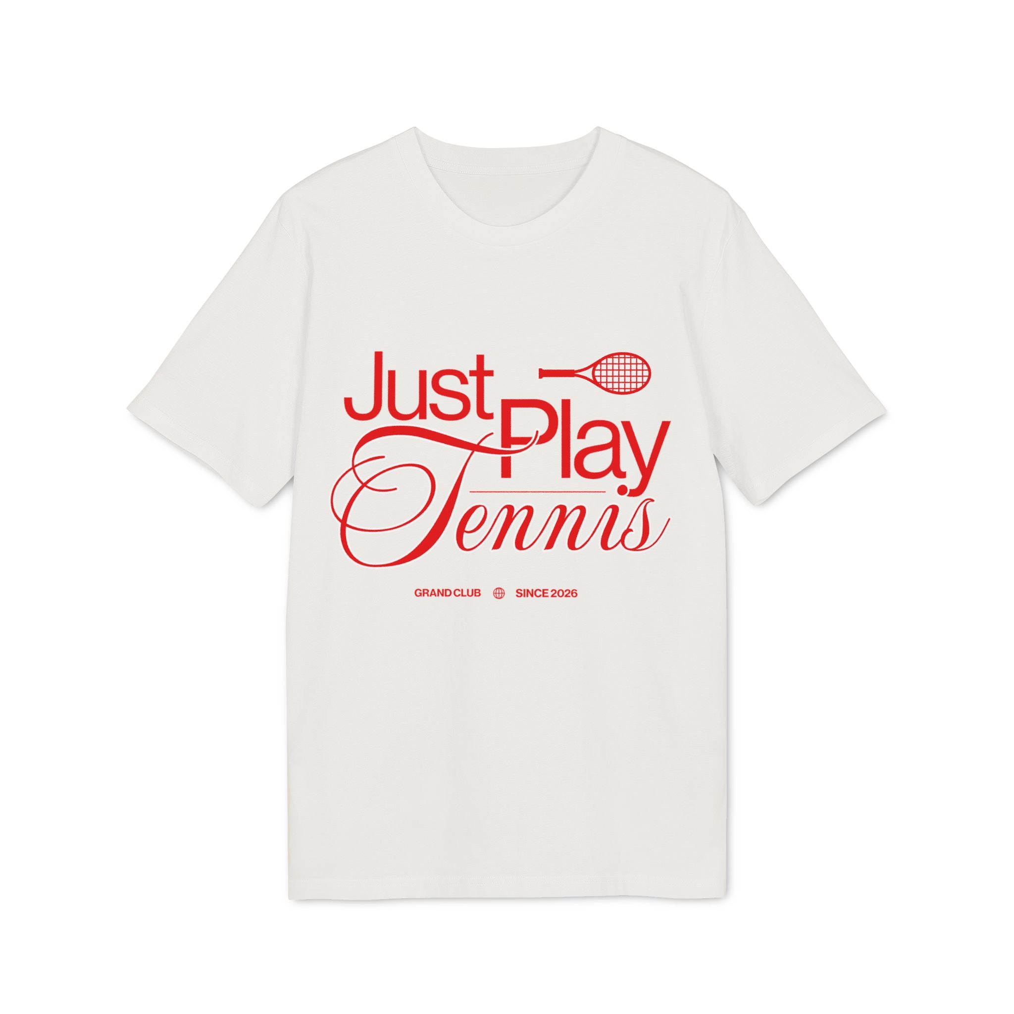 Just Play Tennis T-Shirt | Organic Cotton Graphic Tee