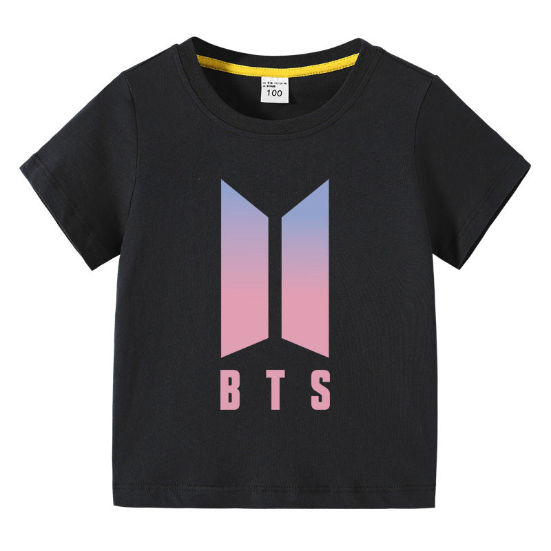 Children's summer short sleeved T-shirt
