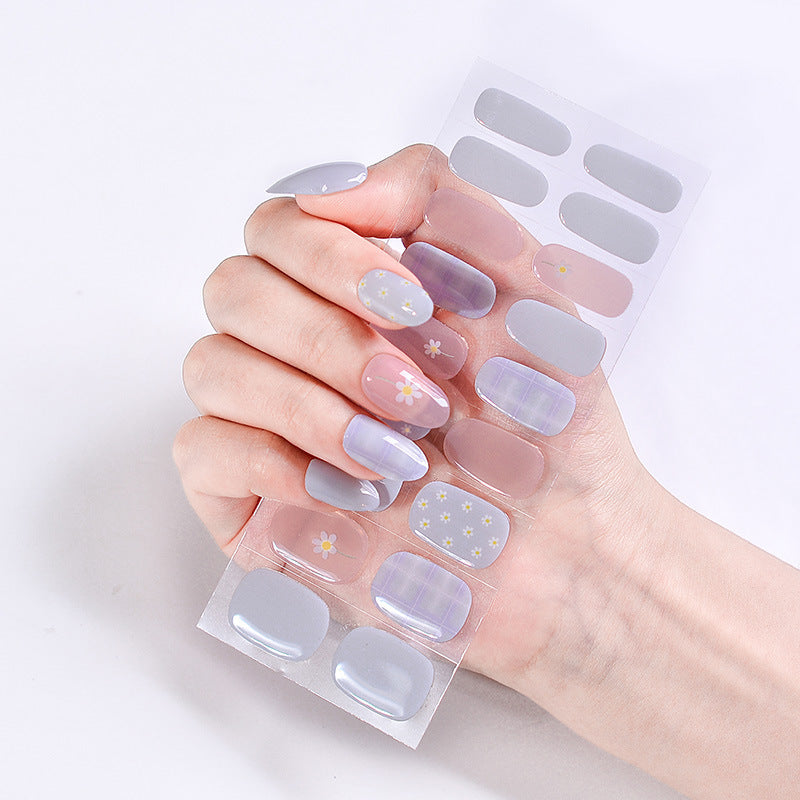 UV Phototherapy Semi-curing Gel Semi-baked Nail Sticker