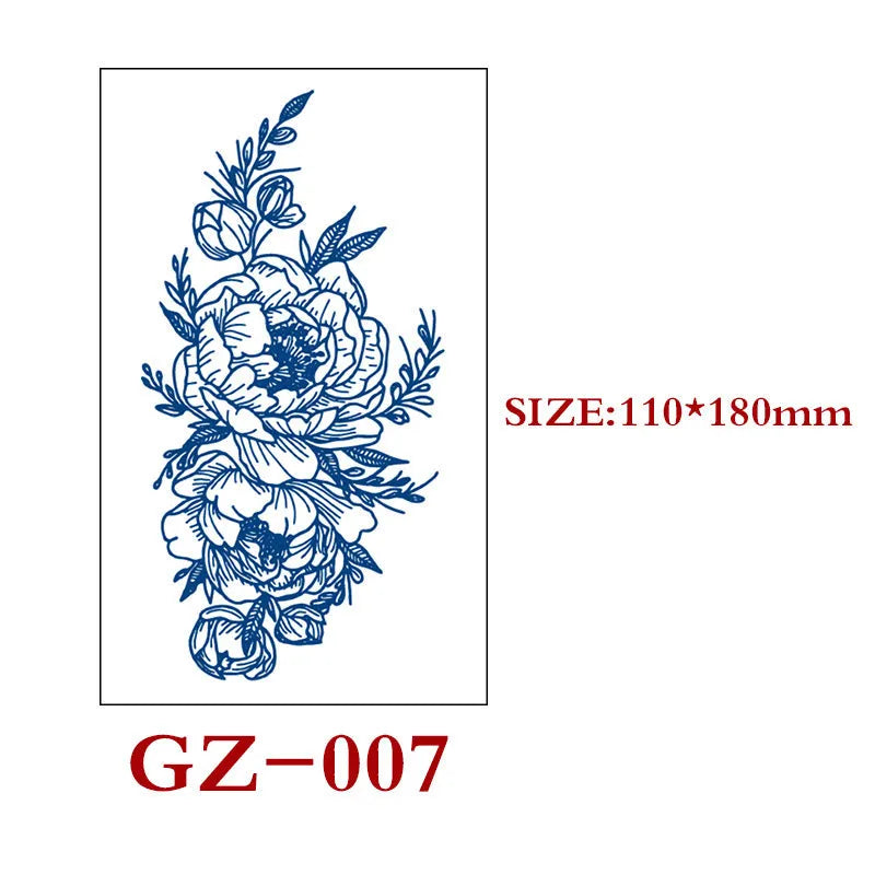 Saft Tattoo Aufkleber Semi-permanente Kräuter Tattoo Aufkleber