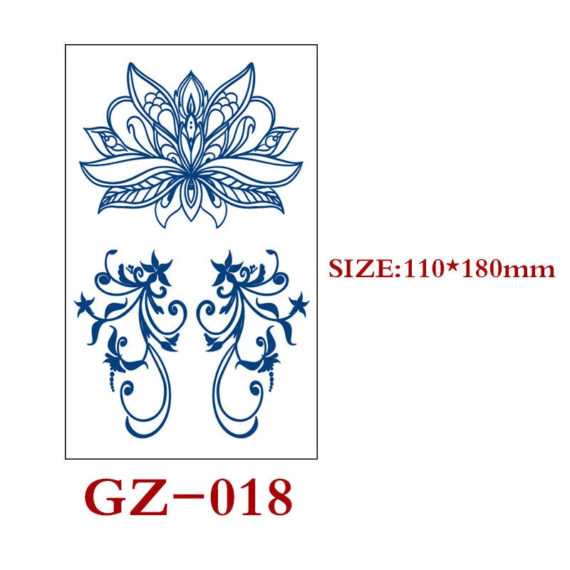 Saft Tattoo Aufkleber Semi-permanente Kräuter Tattoo Aufkleber