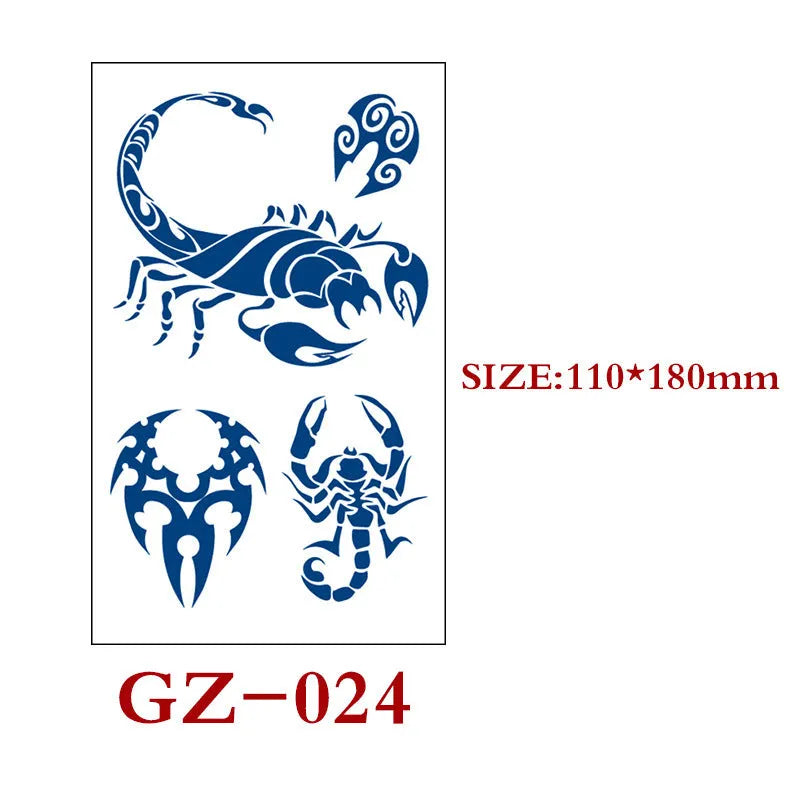 Saft Tattoo Aufkleber Semi-permanente Kräuter Tattoo Aufkleber