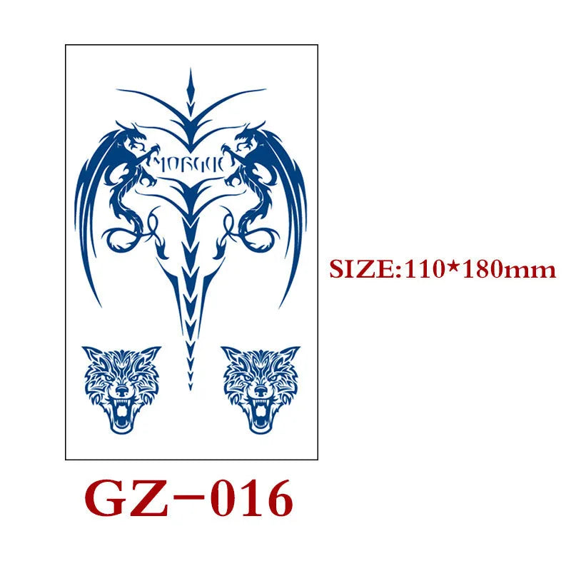 Saft Tattoo Aufkleber Semi-permanente Kräuter Tattoo Aufkleber