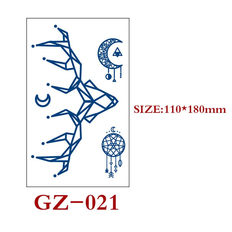 Saft Tattoo Aufkleber Semi-permanente Kräuter Tattoo Aufkleber