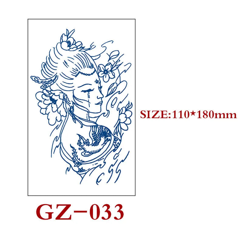 Saft Tattoo Aufkleber Semi-permanente Kräuter Tattoo Aufkleber