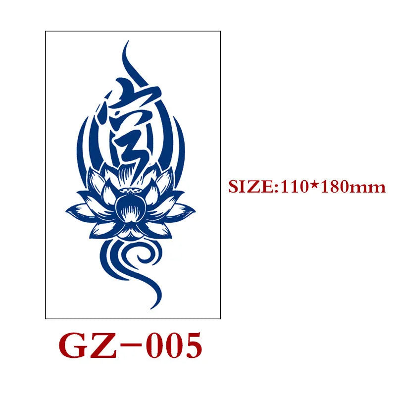 Saft Tattoo Aufkleber Semi-permanente Kräuter Tattoo Aufkleber