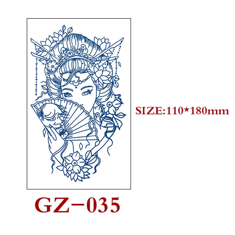 Saft Tattoo Aufkleber Semi-permanente Kräuter Tattoo Aufkleber