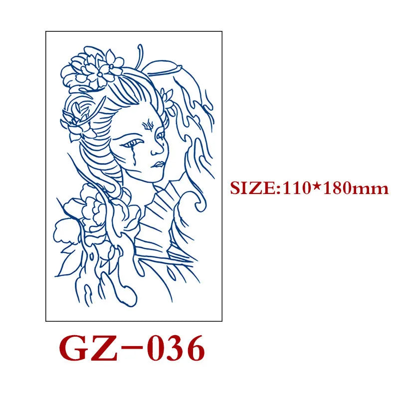 Saft Tattoo Aufkleber Semi-permanente Kräuter Tattoo Aufkleber