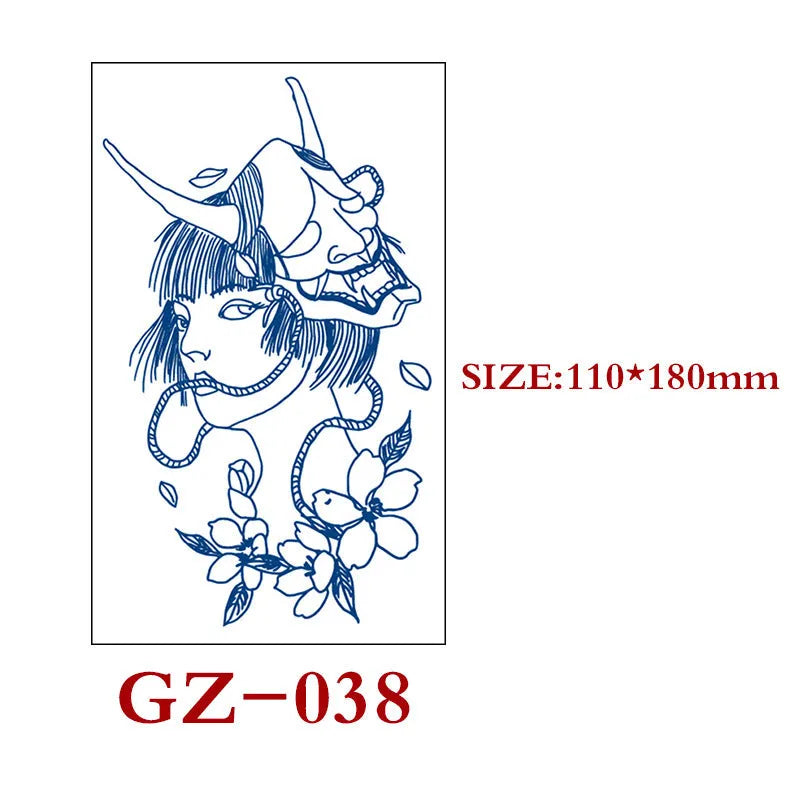 Saft Tattoo Aufkleber Semi-permanente Kräuter Tattoo Aufkleber