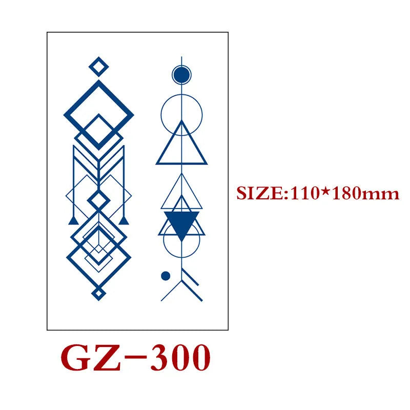 Saft Tattoo Aufkleber Semi-permanente Kräuter Tattoo Aufkleber