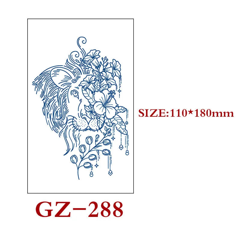 Saft Tattoo Aufkleber Semi-permanente Kräuter Tattoo Aufkleber