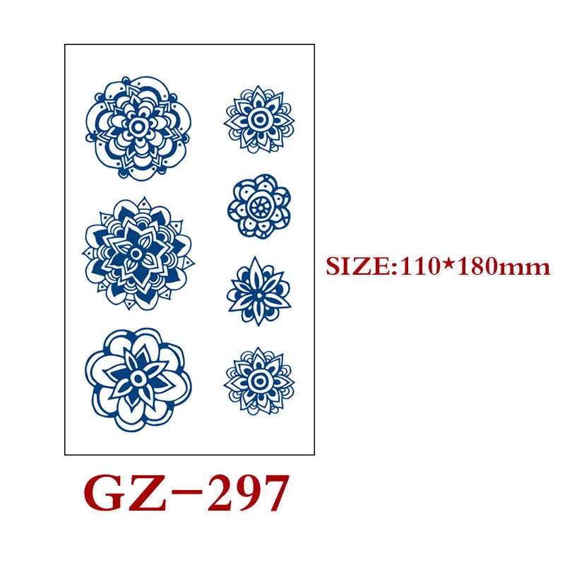 Saft Tattoo Aufkleber Semi-permanente Kräuter Tattoo Aufkleber