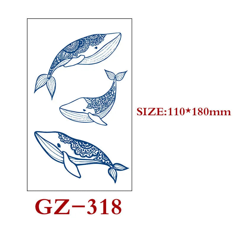 Saft Tattoo Aufkleber Semi-permanente Kräuter Tattoo Aufkleber