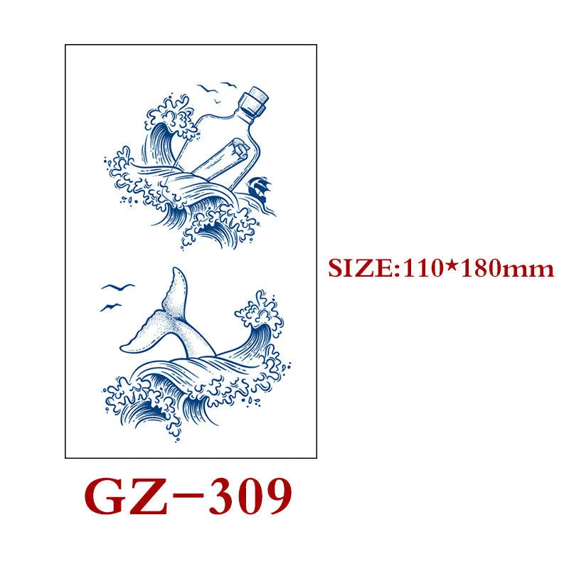 Saft Tattoo Aufkleber Semi-permanente Kräuter Tattoo Aufkleber