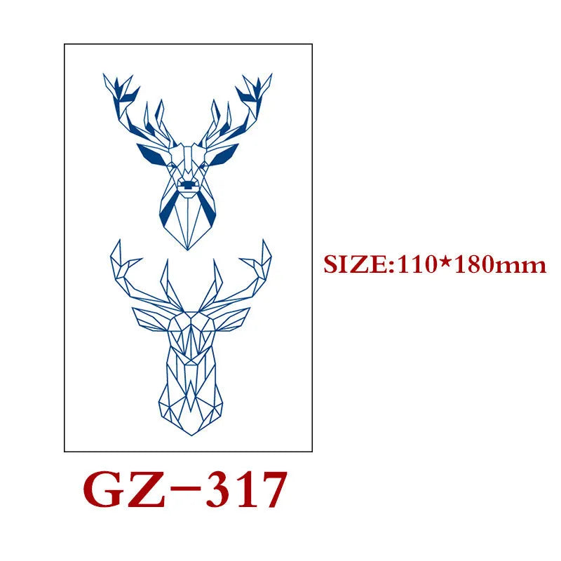 Saft Tattoo Aufkleber Semi-permanente Kräuter Tattoo Aufkleber