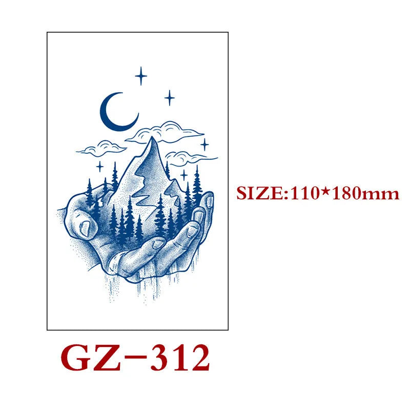 Saft Tattoo Aufkleber Semi-permanente Kräuter Tattoo Aufkleber