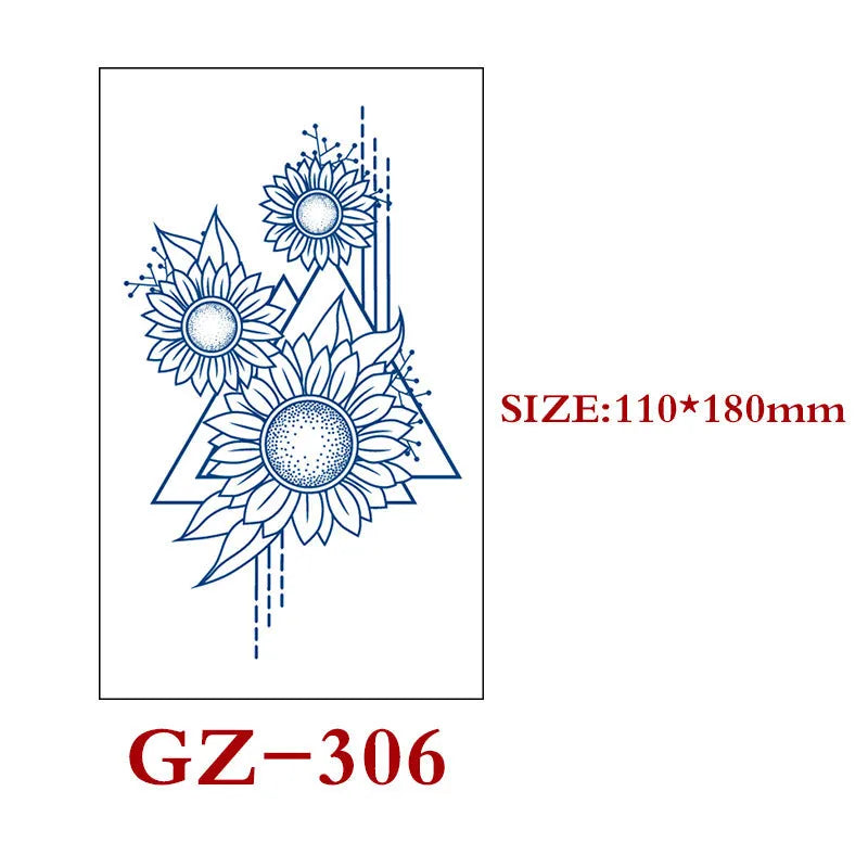 Saft Tattoo Aufkleber Semi-permanente Kräuter Tattoo Aufkleber