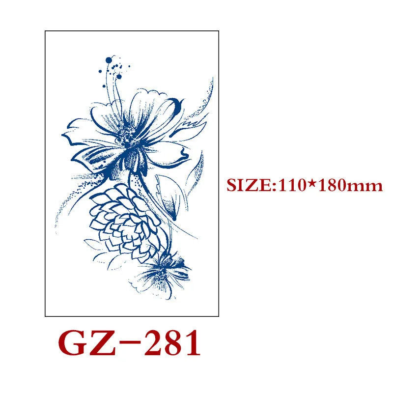 Saft Tattoo Aufkleber Semi-permanente Kräuter Tattoo Aufkleber