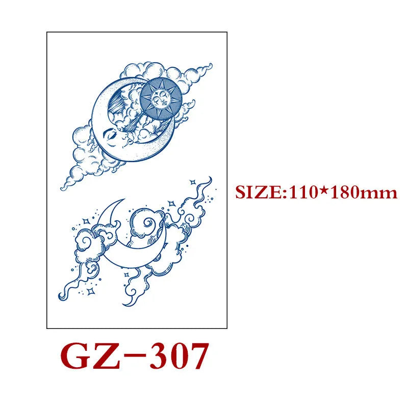 Saft Tattoo Aufkleber Semi-permanente Kräuter Tattoo Aufkleber