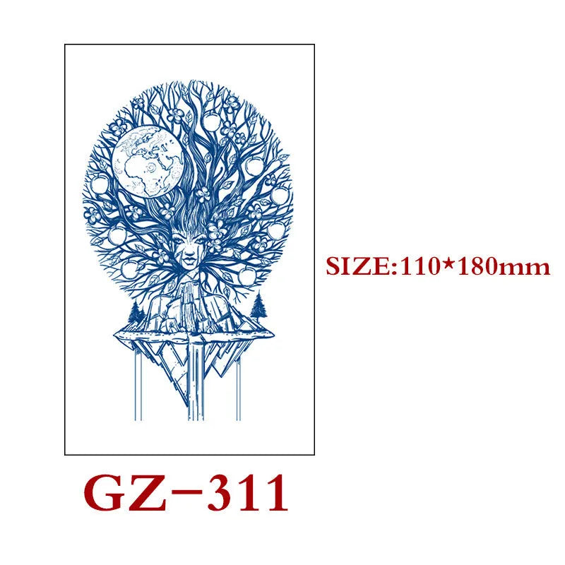 Saft Tattoo Aufkleber Semi-permanente Kräuter Tattoo Aufkleber