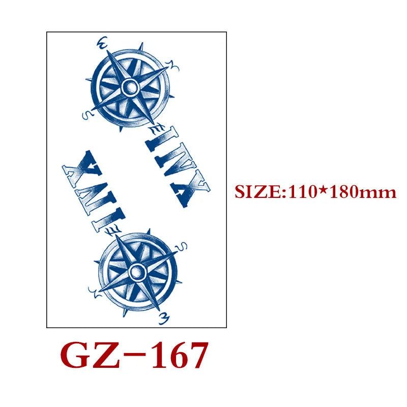 Saft Tattoo Aufkleber Semi-permanente Kräuter Tattoo Aufkleber